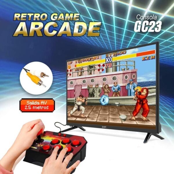 Consola Vintage Retro Arcade 16 Bits C/ 145 Juegos